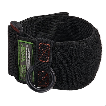 Ergodyne Tool Wristband, D-Ring Anchor, Black 3123
